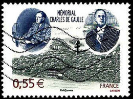 France Poste Obl Yv:4243 Mi:4467 Mémorial Charles De Gaulle (Lign.Ondulées) - Usados