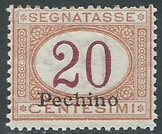 1917 CINA PECHINO SEGNATASSE 20 CENT MNH ** - RF38-7 - Pekin
