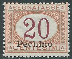 1917 CINA PECHINO SEGNATASSE 20 CENT MNH ** - RF38-7 - Peking