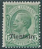 1917-18 CINA TIENTSIN EFFIGIE 5 CENT MH * - RF40-2 - Tientsin