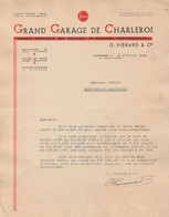 Facture / Document - Grand Garage De Charleroi  /  Agence Voitures Et Camion Studebaker -Charleroi- 1948 - 1900 – 1949