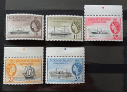 FALKLAND Islands, 1960-66, SG 193-202, Série MNH Jusqu’à 1 Schilling. - Non Classificati