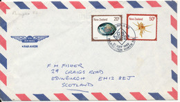 New Zealand Air Mail Cover Sent To Scotland 15-5-1982 - Airmail