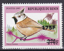 BENIN 2005 2006 MICHEL 1378 175F /270F Val 250€ - PARUS CRISTATUS BIRD BIRDS OISEAUX OVERPRINT SURCHARGE OVERPRINTED MNH - Bénin – Dahomey (1960-...)