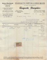 Facture / Document - Auguste Brogniez / Produits Métallurgiques - Anderlues - 1961 - 1950 - ...
