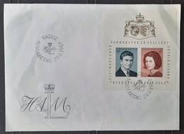 Liechtenstein 1967 BF10 Sur Lettre Ob Premier Jour B/TB - Covers & Documents