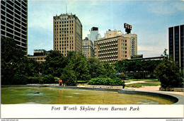 Texas Fort Worth Downtown Skyline From Burnett Park - Fort Worth