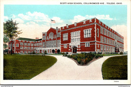 Ohio Toledo Scott High School Curteich - Toledo