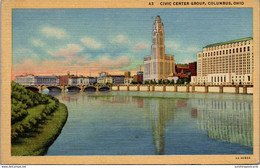 Ohio Columbus Civic Center Group Curteich - Columbus