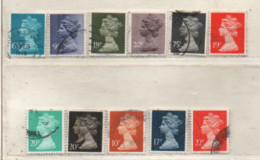 GB 1975-1990 Elisabeth II Machin Siehe Bild 11 Marken Gestempelt UK Used - Machins