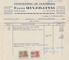 Facture / Document - Marcel Selvais-Reyns / Manufacure De Chaussures - La Louvière - 1950 - 1950 - ...