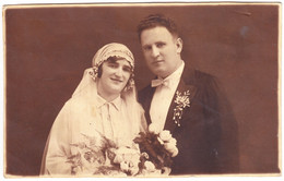 Antique Photo - PC Size - Salonta / Nagyszalonta / Grosssalontha - Romania - Wedding Couple - Old (before 1900)
