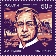 Russia 2020 Bunin - Nobel Prize Stamp MNH - Nuevos