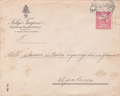 PERFINS PERFORE,HUNGARIA, COMMERCIAL PATENT SALGO TARJANI  "S T ", 1903 COVER TO APAHIDA ROMANIA. - Perforadas