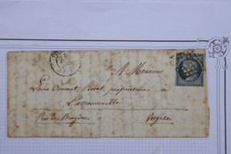 AX10 FRANCE  BELLE LETTRE  1850 N°4 BISCHEIM   POUR EPINAL LANEUVILLE  ++AFFRANCH. INTERESSANT - 1849-1850 Ceres