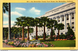 California San Bernardino County Court House Curteich - San Bernardino