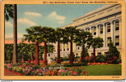 California San Bernardino County Court House Curteich - San Bernardino