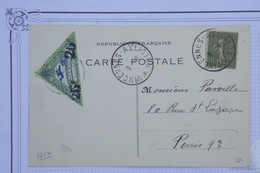 AX10 FRANCE   BELLE CARTE RR 1924 +VIGNETTE MEETING VINCENNES SURCHARGES  +AFFRANCH.PLAISANT - 1960-.... Lettres & Documents