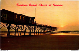 Florida Daytona Beach Shores Pier At Sunset - Daytona