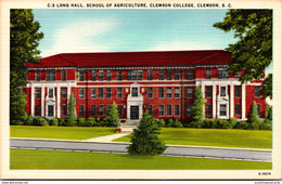 South Carolina Clemson Long Hall School Of Agriculture Clemson College - Clemson