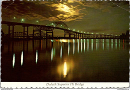 Minnesota Duluth The Duluth-Superior Hi Bridge At Night - Duluth