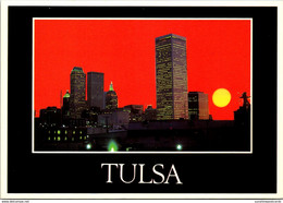 Oklahoma Tulsa Skyline At Sunset - Tulsa