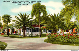 Floorida Clearwater Largo Rainbow Court Cottages And Trailer Park Curteich - Clearwater