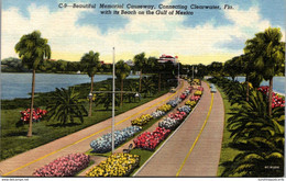 Floorida Clearwater Memorial Causeway To Clearwater Beach Curteich - Clearwater