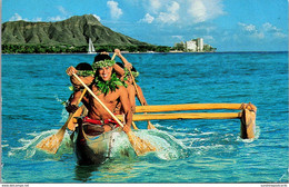 Hawaii Honolulu Oahu Kauai Big Island Outrigger Hotels Card 1991 - Honolulu