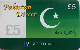 DIFFERENT : VEC01 5L Vectone PAkistan Direct , Pakistan Flag USED - Other & Unclassified