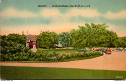 Iowa Des Moines Wakonda Club Entrance 1949 - Des Moines