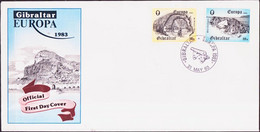 Gibraltar FDC 1983 Y&T N°471 à 472 - Michel N°463 à 464 *** - EUROPA - Gibraltar