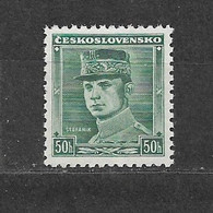 Czechoslovakia 1938 MNH ** Mi 402 Sc 252 M.R.Stefanik.Tschechoslowakei. C8 - Ungebraucht