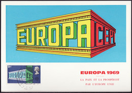 Europa CEPT 1969 Grande Bretagne - Great Britain - Großbritannien CM Y&T N°562 - Michel N°512 - 9p EUROPA - 1969