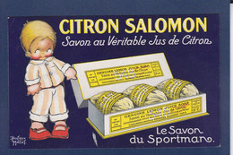 CPA MALLET Béatrice Publicité Publicitaire Réclame Circulé Citron Salomon Parfum Voir Dos - Advertising