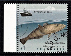 Australia 2019 Sustainable Fish $1 Toothfish Marginal CTO - - Used Stamps