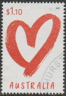 AUSTRALIA - USED 2021 $1.10 Memorable Moments - Heart - Valentine's Day - Usati