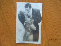 HARRISON FISHER  THE KISS , OLD  POSTCARD , 0 - Fisher, Harrison