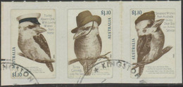AUSTRALIA - DIE-CUT- USED 2022 $1.10 Postcards To The Front - Three From Booklet - Backing Still Attached - Gebraucht