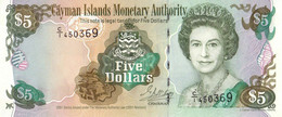 Iles Cayman 5 Dollars  2001  UNC Pick 27 - Cayman Islands