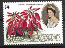 Niue Flower 8 Euros Mnh ** 1985 Official Stamp - Niue
