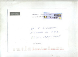 Lettre Flamme Chiffree Sous Code Symbole Inegalite Sur Vignette Entete Hotel Concorde - 2000 « Avions En Papier »