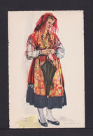 25 C. Bild-Ganzsache "Frau Mit Geschlossenem Schirm" - Ungebraucht - Textiel