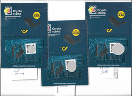 4198t: Crypto Krypto Wal, 3 Farben Grün, Gelb Und Schwarz Je Im Folder ** ANK 180.- € - Unused Stamps