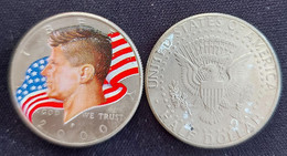 USA 2000 - J.F.Kennedy - Patriotic Colored Half Dollar - 1964-…: Kennedy