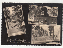 B3410) EBERSBACH / Sa. - Winterpracht Am SCHLECHTEBERG - Humboldt Baude Wasserhaus 1965 - Ebersbach (Loebau/Zittau)