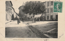 CPA-83-COGOLIN-Le Rond Point De La Rue Nationale-Animée - Cogolin