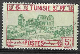 TUNISIA FRANCESE - 1926 -ANFITEATRO- 5 FR.  - NUOVO MH* (YVERT 143 - MICHEL 143) - Nuovi