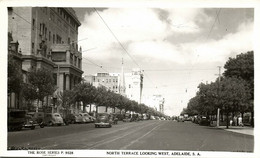 Australia, SA, ADELAIDE, North Terrace, Cars, Rose Series RPPC Postcard - Adelaide