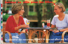 Carte Calendrier - France - Calendrier Coupe Du Monde De Football 1998 - Autres & Non Classés